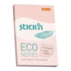 Самоклеящийся блок Stick`n ECO 21742 51x76 мм 100 л. 1 цв.